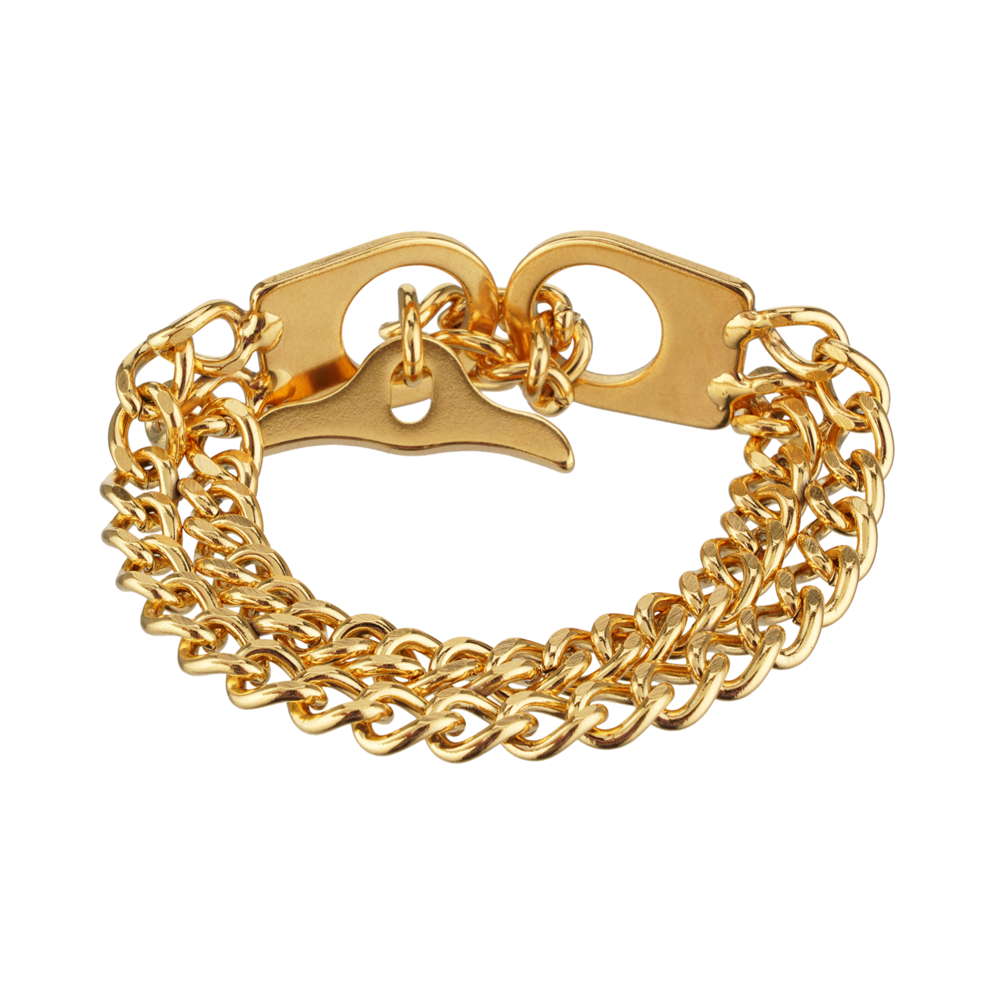 Damen Armband 2 reihig Edelstahl gold (18 Karat Hartvergoldung) | 5362001992_09.png