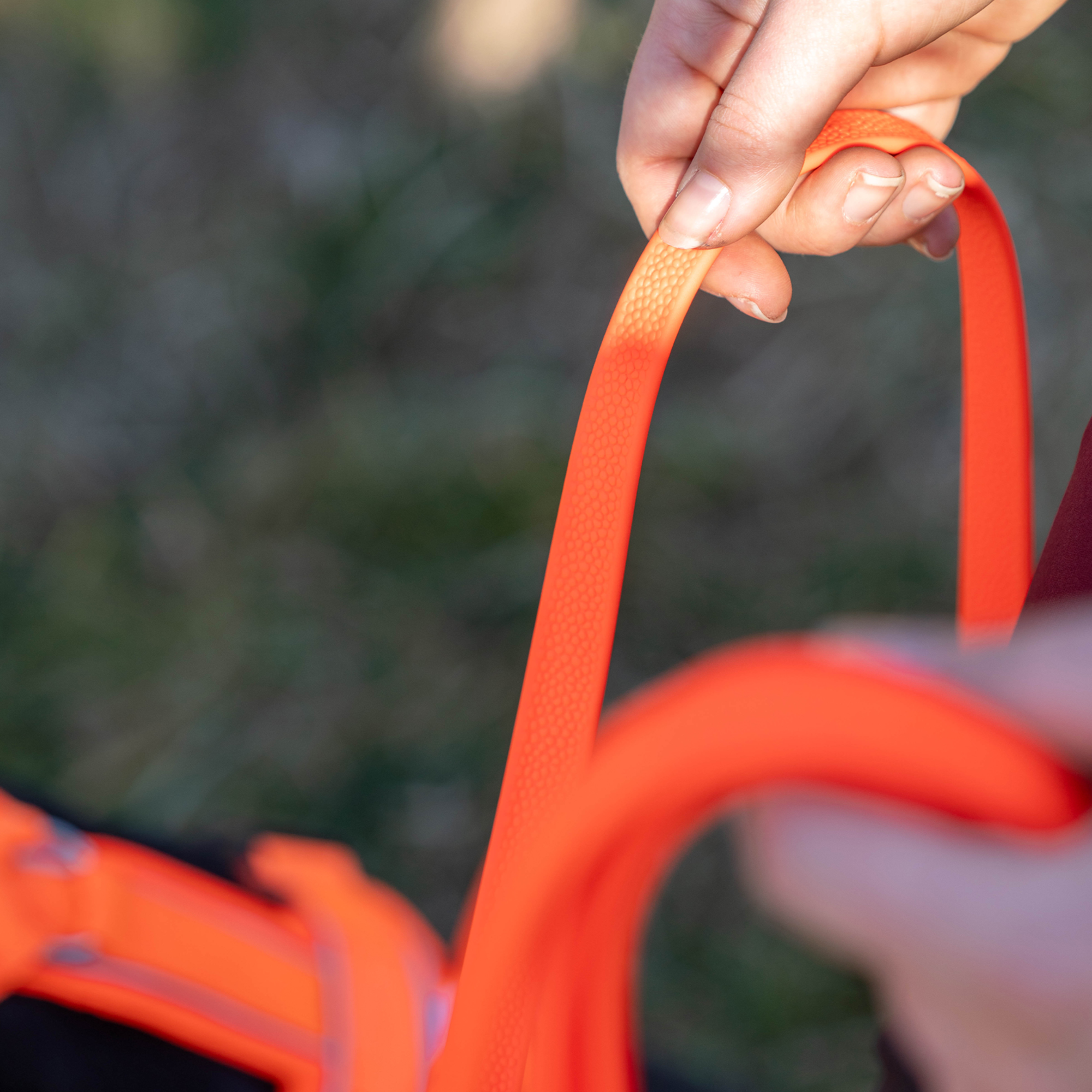 Footballgrip BioThane® Schleppleine mit Handschlaufe 10 m orange | 59113_77_4.png