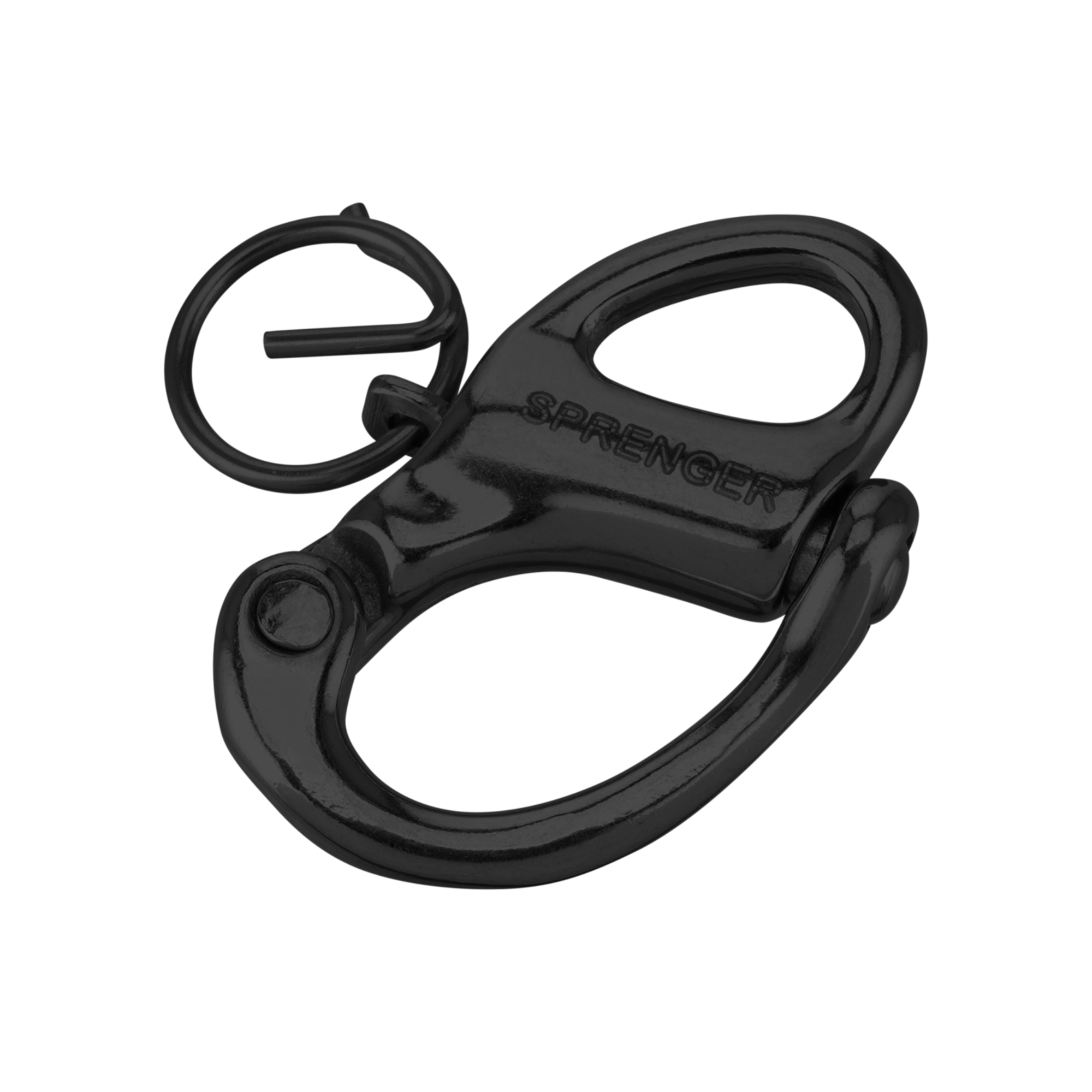 Sprenger Patentverschluss mit geschlossenen Wirbel Edelstahl Rostfrei schwarz 70 mm | 66053_57.png